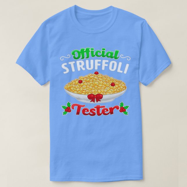 Struffoli Tester Italienska Pridet Funny jul T Shirt (Design framsida)