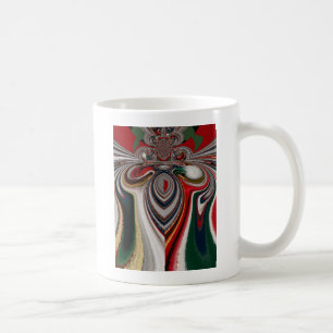 Struktur Abstrakt -utskrift för Retro-Vintage Kaffemugg