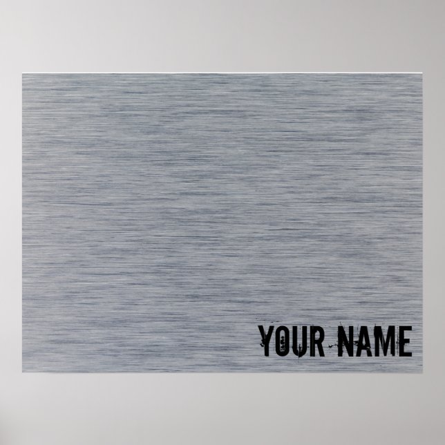 Struktur av aluminiumborstad Metall Poster (Framsidan)