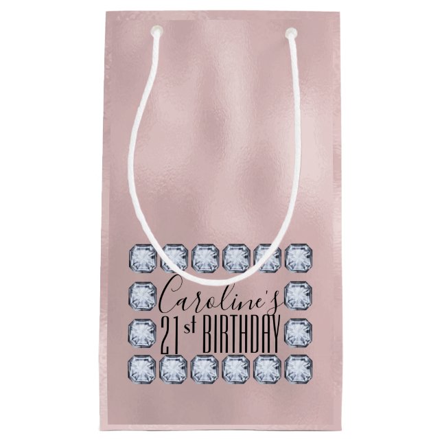 Struktur av lyxglas Ro guld, födelsedagsglas (Framsidan)