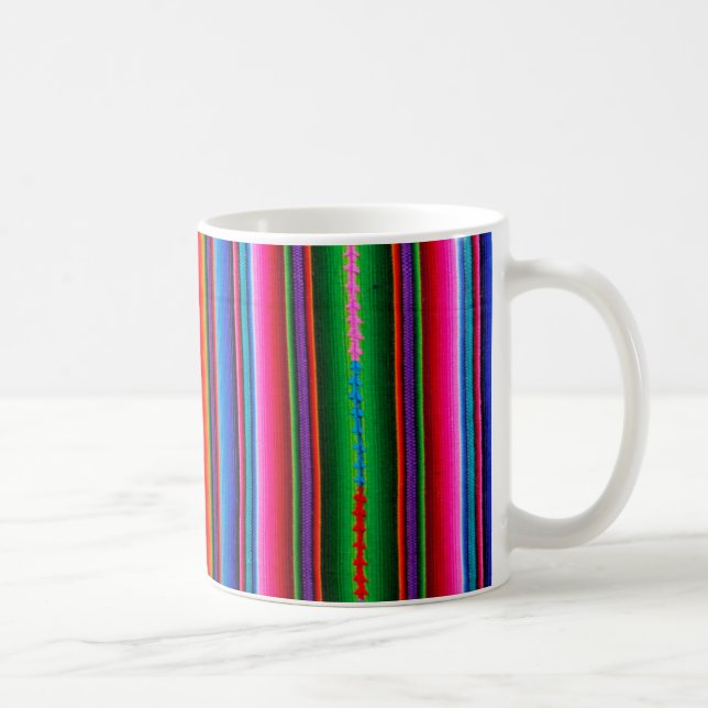 Struktur av mexicanskt tyg kaffemugg (Höger)