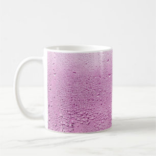 Struktur av regn vid en blöt av glas kaffemugg