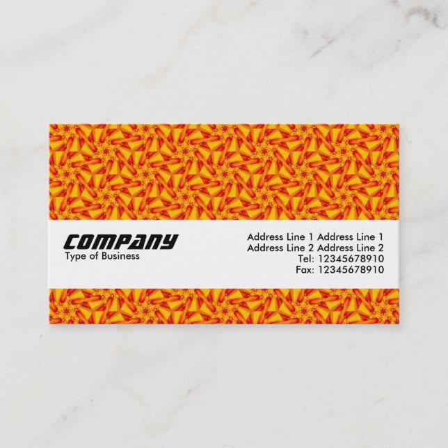Struktur Band - Orange Terrazzo Mönster 03 Visitkort (Framsida)