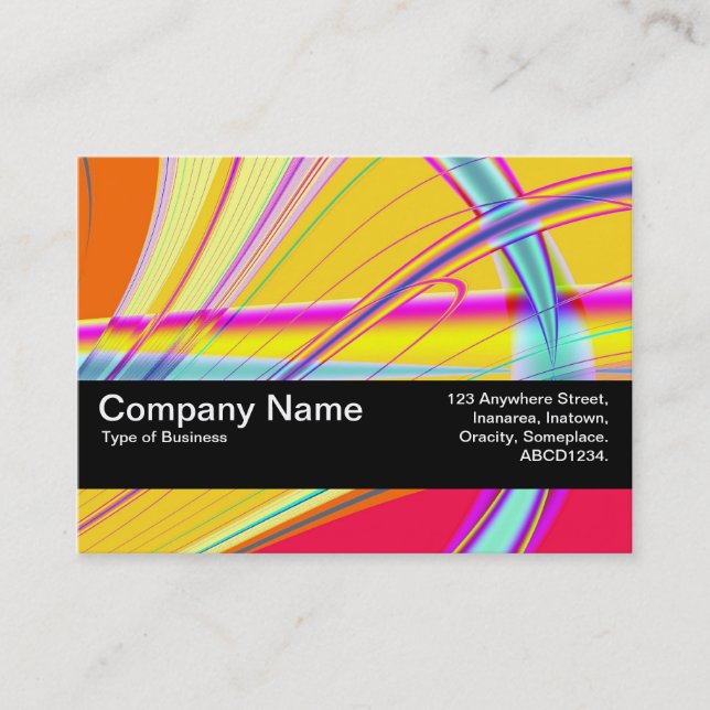 Struktur band V2 - Fractal Abstrakt 061012e Visitkort (Framsida)