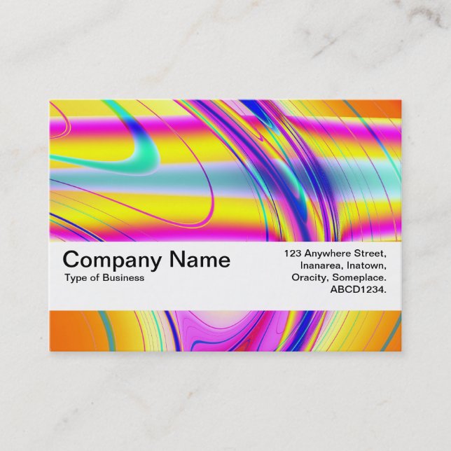 Struktur band V2 - Fractal Abstrakt 061012f Visitkort (Framsida)