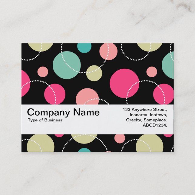 Struktur-band V2 - Spots & Circles 150816 Visitkort (Framsida)