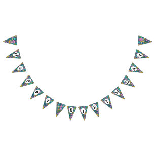 struktur för 3 färger vimplar