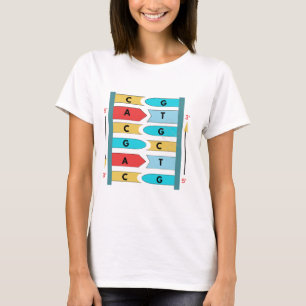 Struktur för DNA-molekyl, biologisk vetenskapsgåva T Shirt