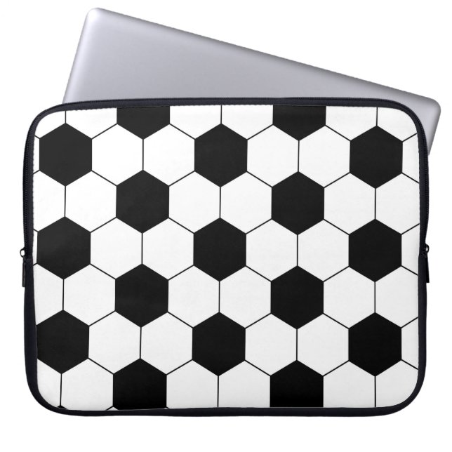 Struktur för fotbollfotbollboll laptop sleeve (Framsidan)