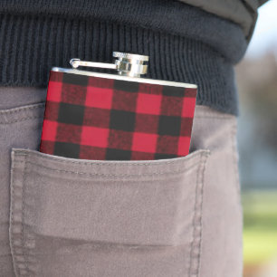 Struktur för lumberjack för flanellbuffelpläd r fickplunta