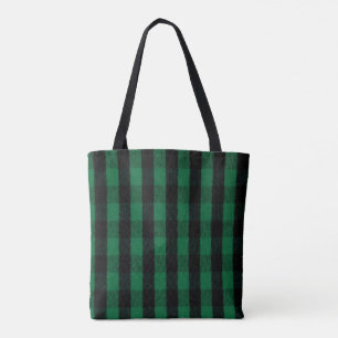 Struktur för lumberjack för grönt för tygkasse