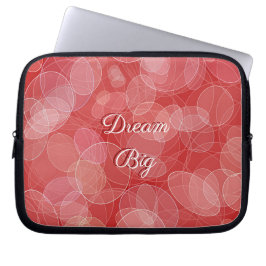 Struktur för lutning för Bokeh stil röd Laptop Fodral
