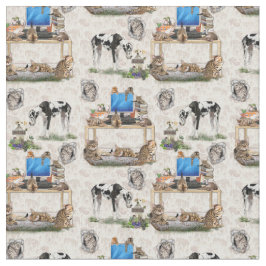 Struktur för upprepad utformning av lyxkatt och Hu Tyg