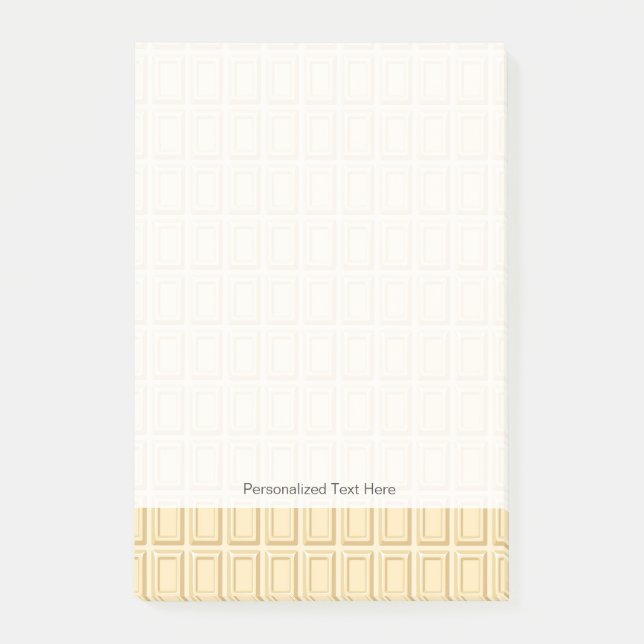 Struktur för vitchokladpub post-it block (Framsida)