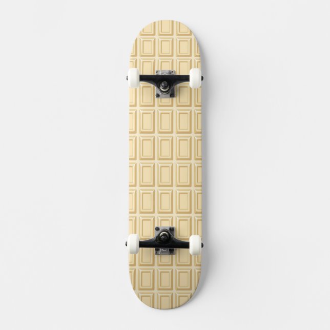 Struktur för vitchokladpub skateboard bräda 21,5 cm (Framsida)