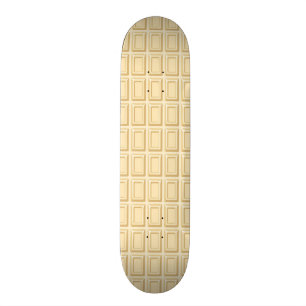 Struktur för vitchokladpub skateboard bräda 21,5 cm