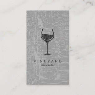 Struktur Grått med Vin glas Visitkort