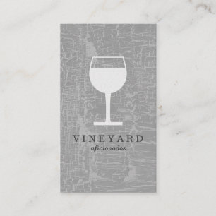 Struktur Grått med Vin glas Visitkort