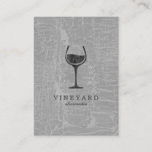 Struktur Grått med Vin glas Visitkort
