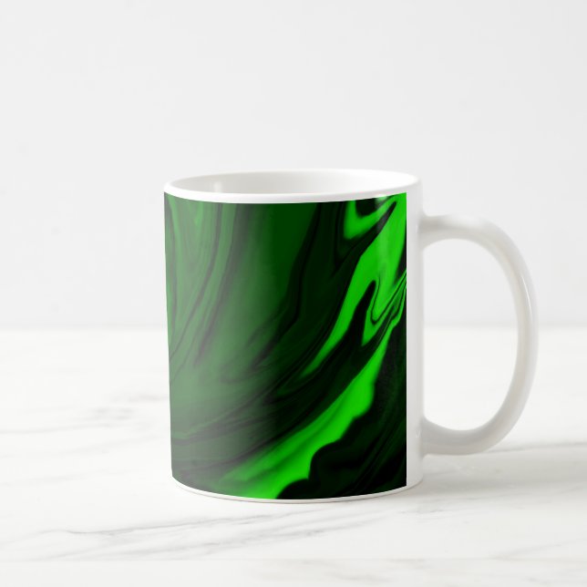 struktur grönt malakit kaffemugg (Höger)
