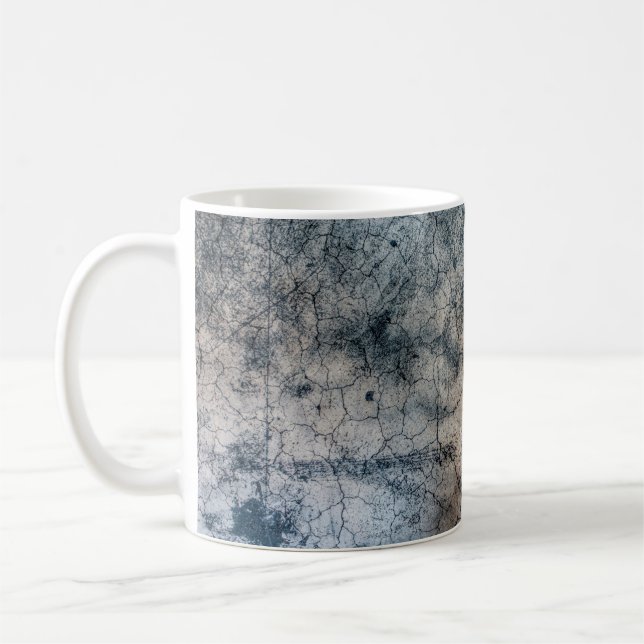 Struktur grunge fraktur krackad kaffemugg (Vänster)