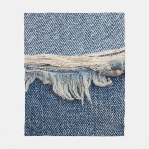 Struktur har rivit jeans bakgrund. fleecefilt