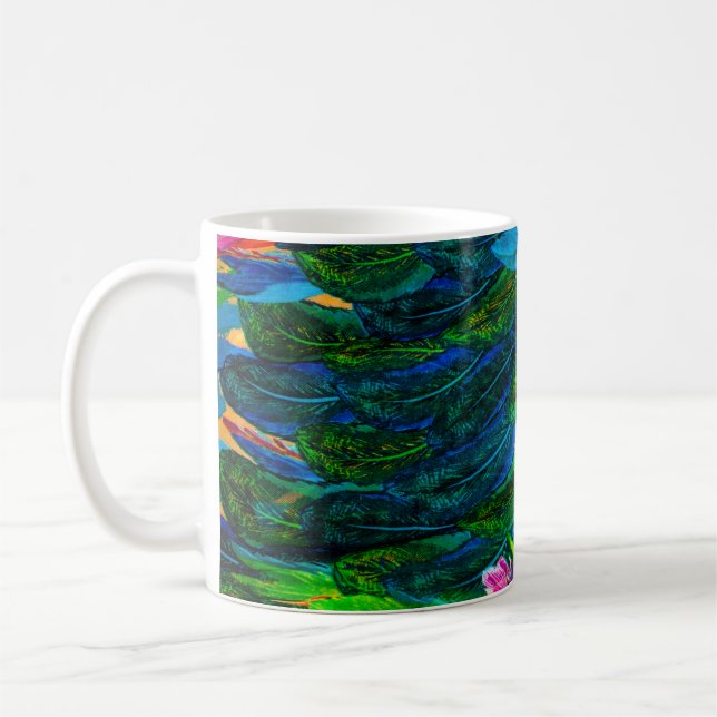 struktur i silke tyg. bakgrund. färglös mjölk kaffemugg (Vänster)