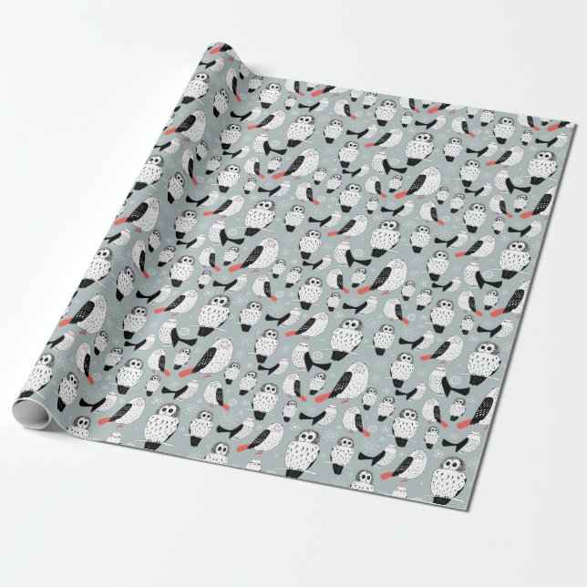 Struktur i Vita Uggla Presentpapper (Utrullad)