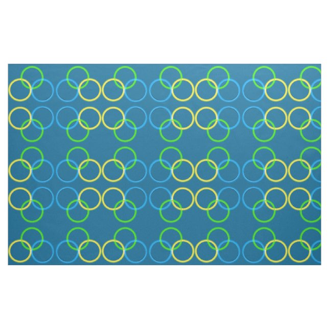 Struktur - Interlinkcirklar Tyg (Fat Quarter)