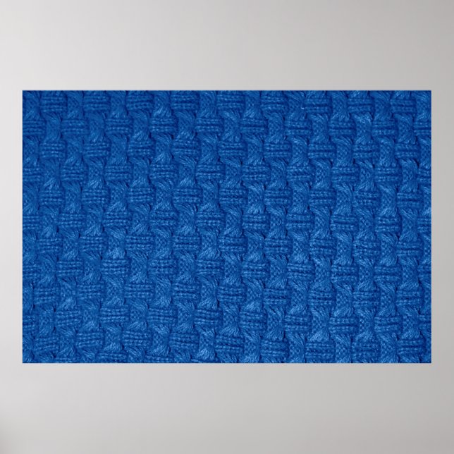 Struktur knullar. Blå trissa. Mönster-väv morsa Poster (Framsidan)