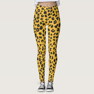 struktur leopard leggings