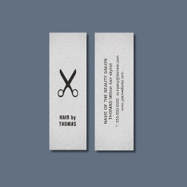 Struktur Light Grått Hair Stylist med minimalistis Mini Visitkort