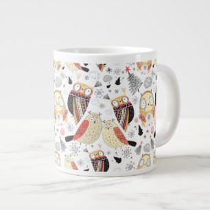 Struktur lustig uggla jumbo mugg