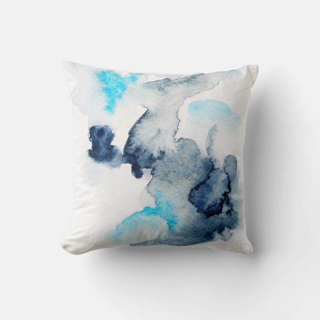 struktur målat i abstrakt med ljusa vattenfärger. kudde (Framsida)