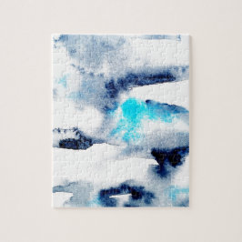 struktur målat i abstrakt med ljusa vattenfärger. pussel