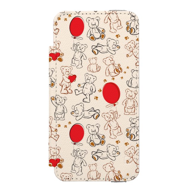Struktur med nallar incipio iPhone wallet skal (Folio Framsidan)