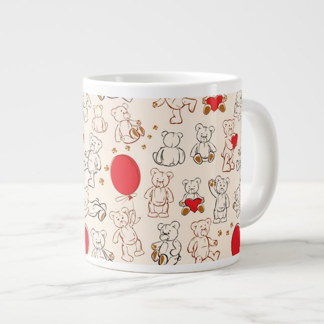 Struktur med Nallar Jumbo Mugg (Framsida höger)