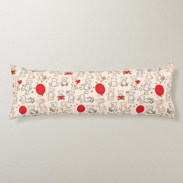 Struktur med nallar kroppskudde (Framsidan)