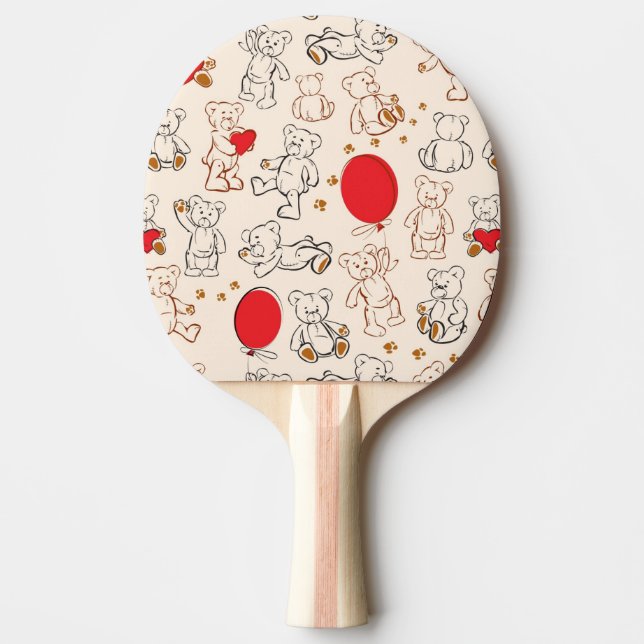 Struktur med nallar pingisracket (Framsidan)