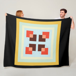 struktur, modern, fyrkantig gult, mjuk ruta c fleecefilt