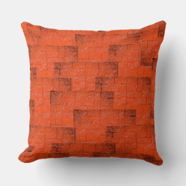 Struktur-mosaik som ser ut som en tegelvägg kudde