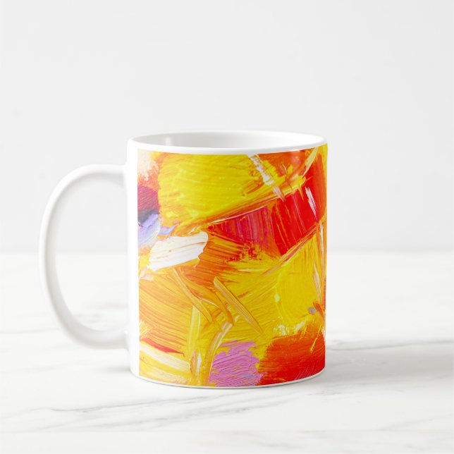 struktur oljemålning fruktmålarfärg färglös flora kaffemugg (Vänster)