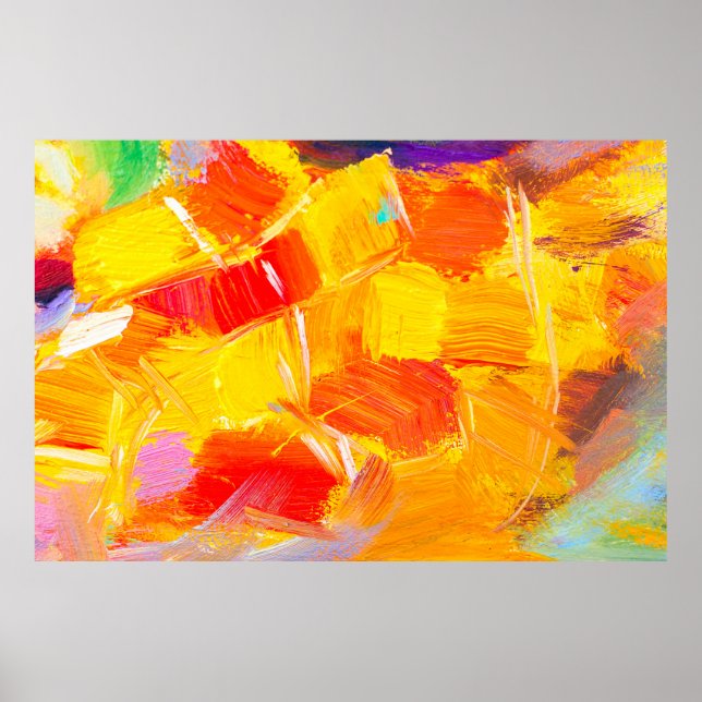 struktur oljemålning fruktmålarfärg färglös flora poster (Framsidan)