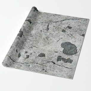 Struktur om en gammal sprickad betongvägg. Backgro Presentpapper