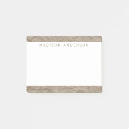 Struktur Papper | Minimalistisk modern Personlig Post-it Block