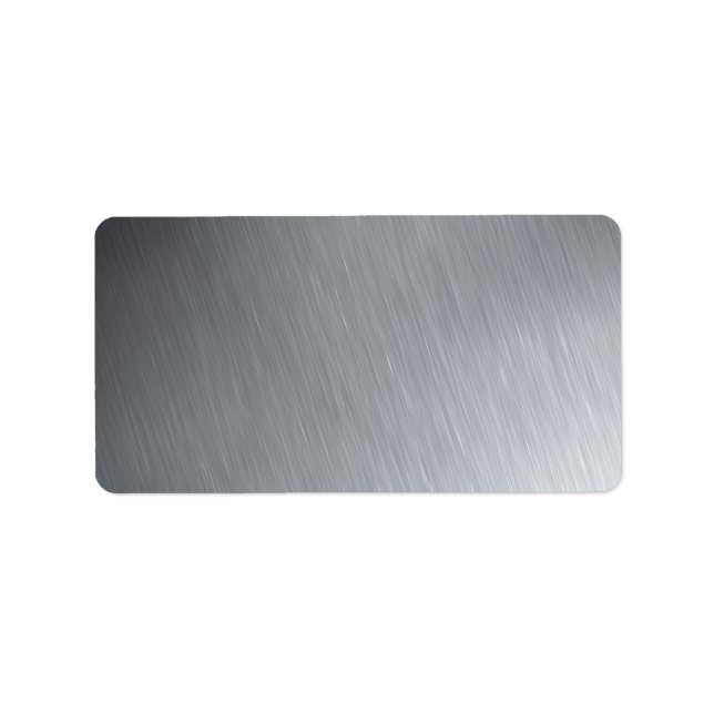 Struktur, rostfritt stål, med belysningshögdagrar adressetikett (Framsidan)