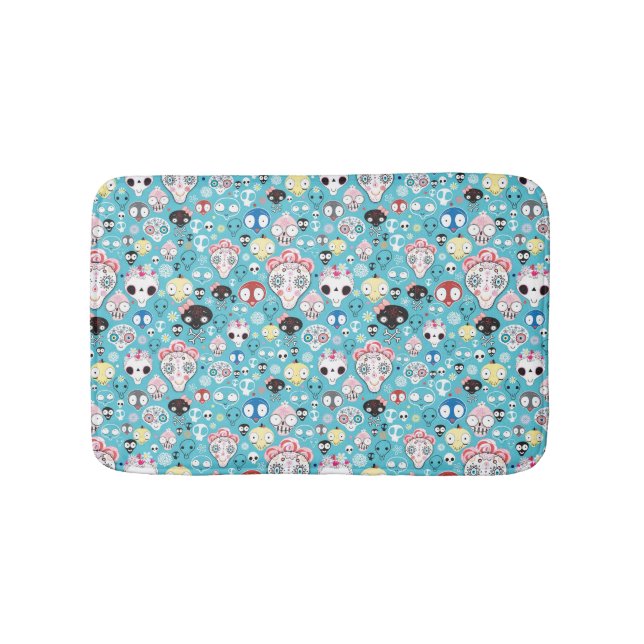 Struktur som skrattar skallen badrumsmatta (Framsidan)