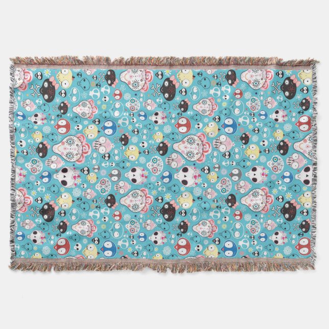 Struktur som skrattar skallen mysfilt (Framsidan)