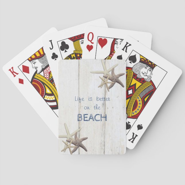 Struktur,Starfisk,Beach Casinokort (Baksidan)