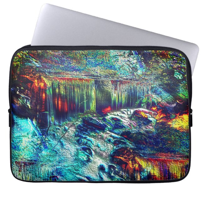 Struktur tittar som ett mögel tillverkat av naturf laptop fodral (Framsidan)